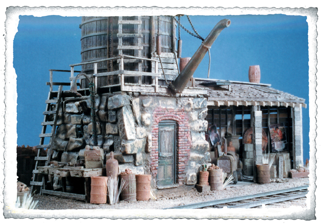 HO Scale Water Tank and Storage Shed